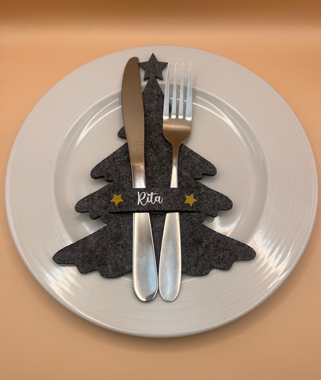 Besteckhalter Tannenbaum Filz