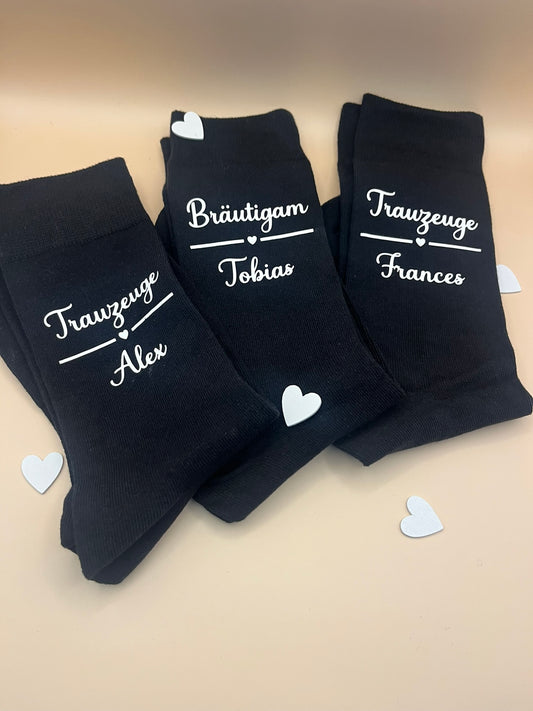 Hochzeitssocken gegen kalte Füße