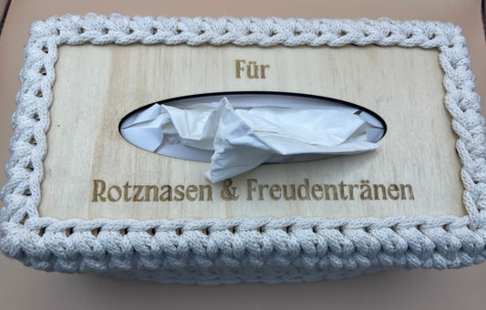 Gehäkelte Tücher-Box
