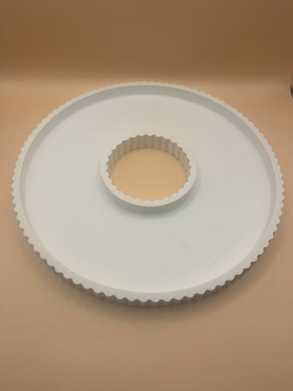 Tablett Dekoring mit Streifenoptik