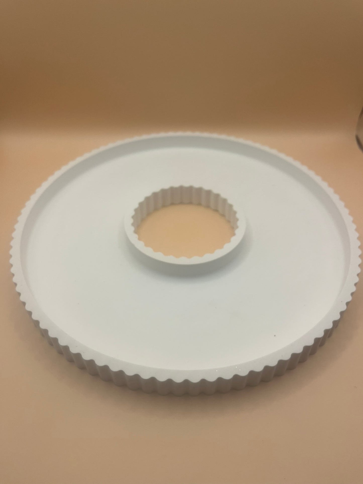 Tablett Dekoring mit Streifenoptik