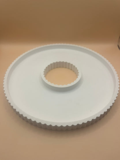 Tablett Dekoring mit Streifenoptik