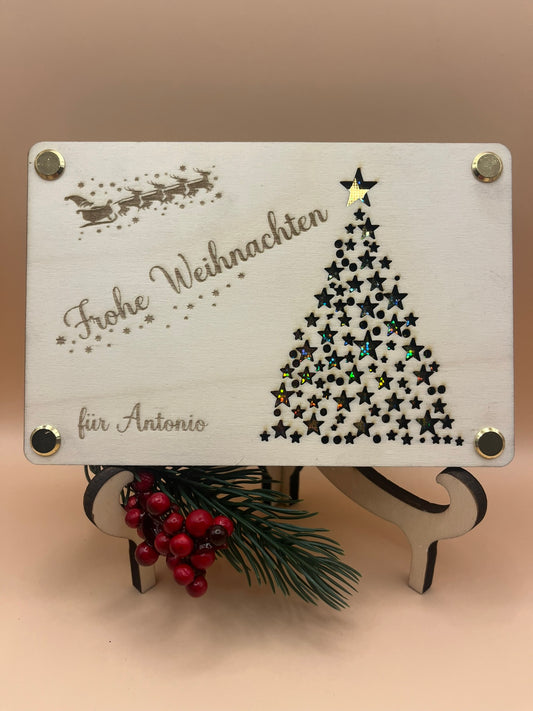 Personalisiertes Geldgeschenk für Weihnachten