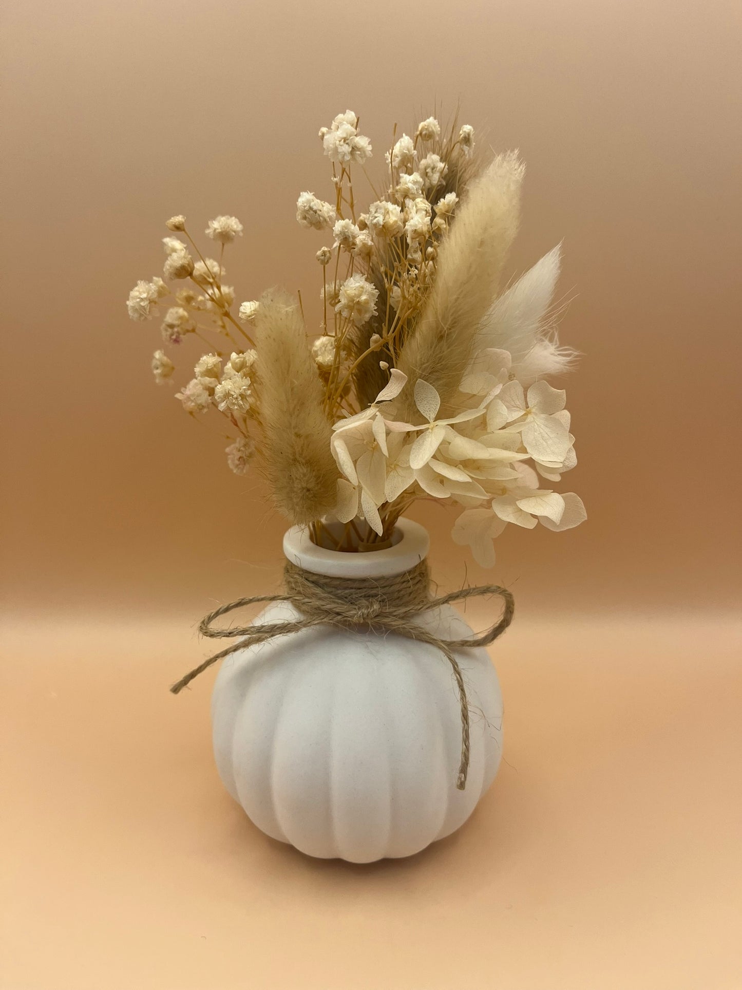 Runde Vase für Trockenblumen oder runder Kerzenhalter