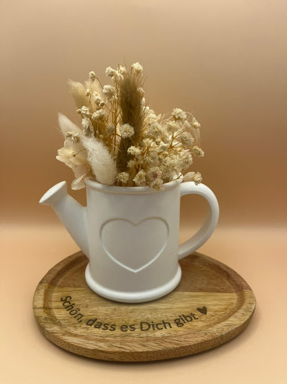 Vase als Gießkanne Deko