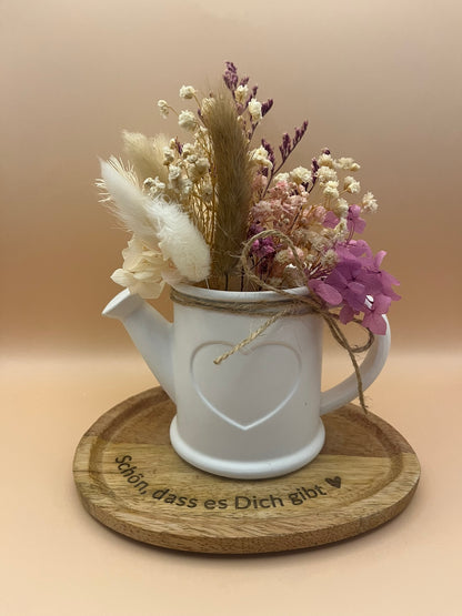 Vase als Gießkanne Deko