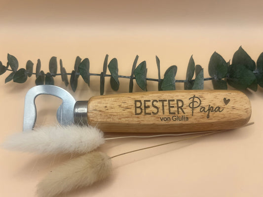 Flaschenöffner Bester Papa, personalisiert!
