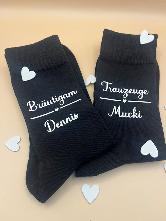 Hochzeitssocken gegen kalte Füße