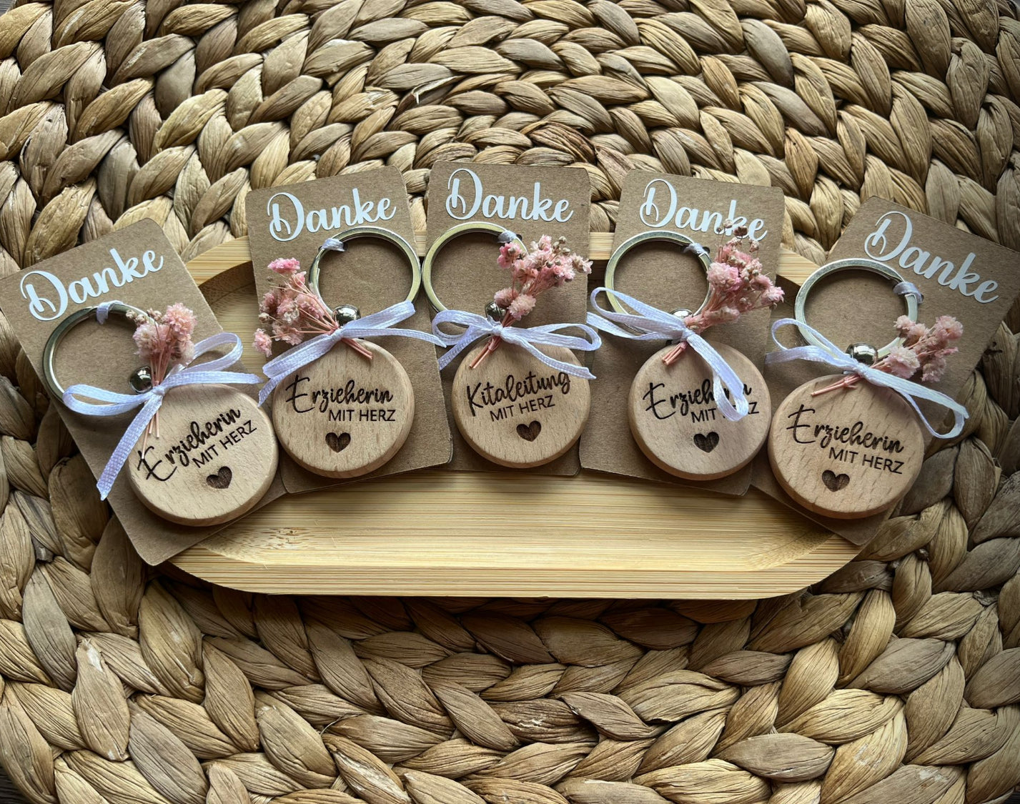 Holz-Schlüsselanhänger Erzieher