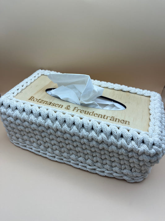 Gehäkelte Tücher-Box