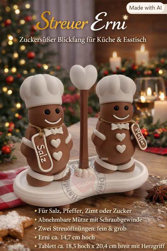 ✨ Erni – Der süße Lebkuchen-Streuer (Set mit Tablet)