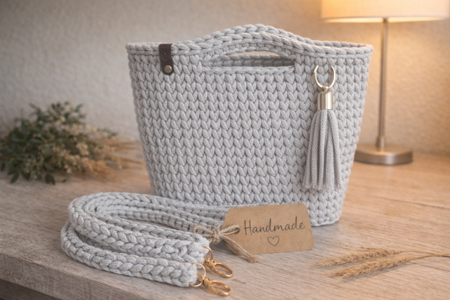 Gehäkelte Tasche Iris